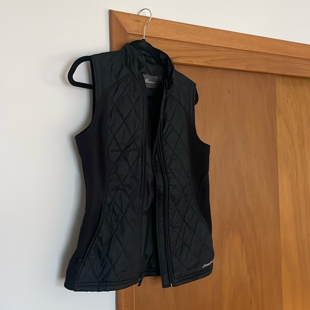 Eddie Bauer black down alternative vest